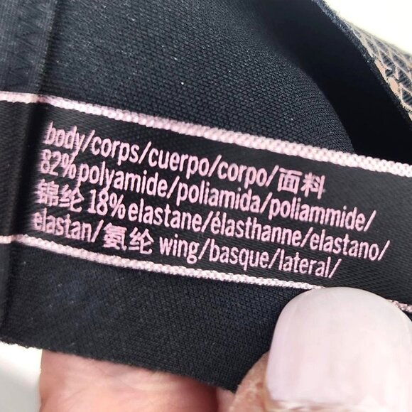 NEW Victoria's Secret Padded No-Wire Push Up Bra Pink Snake Print 32DD - Picture 9 of 12